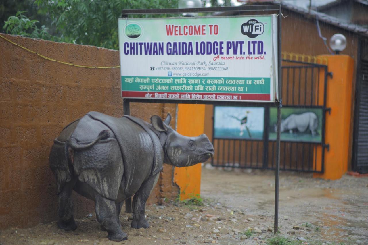 Chitwan Gaida Lodge - Animal Lovers & Birdwatchers Paradise Sauraha Exterior foto